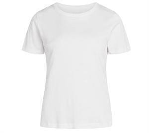Norvig Bomuld T-shirt m/ Kort Ærme & Rund Hals Hvid