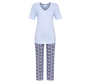 Ringella Pyjamas m / Capribuks & T-shirt Rauchblau 