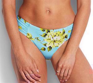Seafolly Full Bloom Ruched Side Retro Bikini Pant Sky