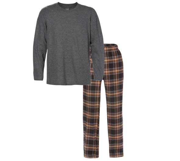 skille sig ud elev Forebyggelse Ternet & Grå Herre Flannel & Jersey Pyjamas S-2XL