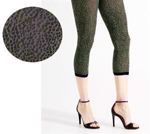 Decoy Fashion Capri Leggings 70 Den. Green Leopard