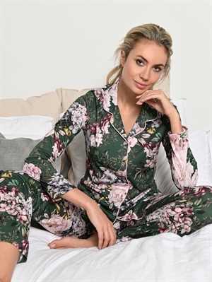 Ringella Cherie Line Pyjamas Floral Green