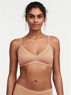 Chantelle Soft Stretch Stripes Bralette m/ Udtagelig Pude Sirocco